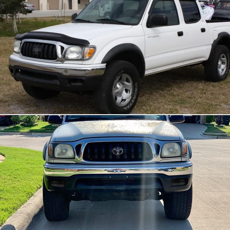 TurningMax For 2001 2002 2003 2004 Toyota Tacoma Front Bumper Turn Signal Lights Housing 81510-04080 TO2531140 Smoked Lens - Image 5